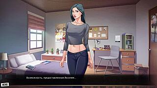 Finger play and anal sex in a cartoon video