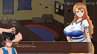 Sailor Nami and Marines in steamy One Piece hentai