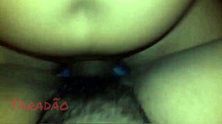 Amateur black beauty gets her big black cock craving met