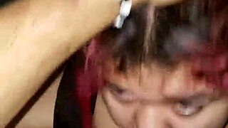 A chubby girl gives a good blowjob and gets a facial