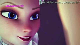 3D animated BDSM scene with Elsa and Anna, full HD