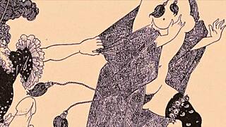 This is a collection of erotic drawings from the past