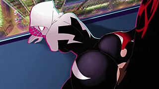 Animated porn with Gwen's big ass in 3D