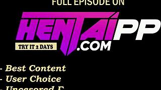 3D animated porn with an uncensored hentai babe getting a handjob