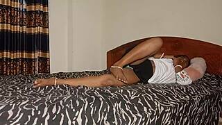 A rich man fucked with a house boy and a bowdi at home