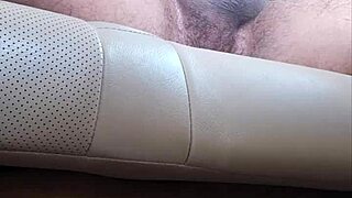 Petite blonde swallows cum during orgasm in car